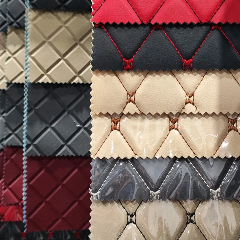 PVC-Stickerei, Leder, Kunststoff